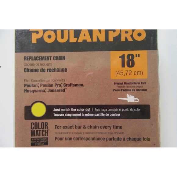 Poulan Pro 18" Chainsaw Chains Replacement 3/8 Pitch .050 Gauge Cutting Lot Of 2 - Picture 2 of 6